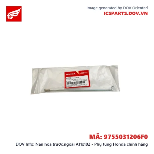 Nan hoa trước,ngoài A11x182 - Phụ tùng Honda chính hãng