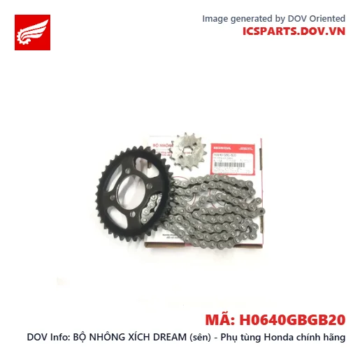 BỘ NHÔNG XÍCH DREAM (sên) - Phụ tùng Honda chính hãng