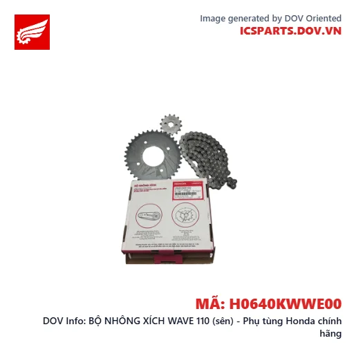 BỘ NHÔNG XÍCH WAVE 110 (sên) - Phụ tùng Honda chính hãng