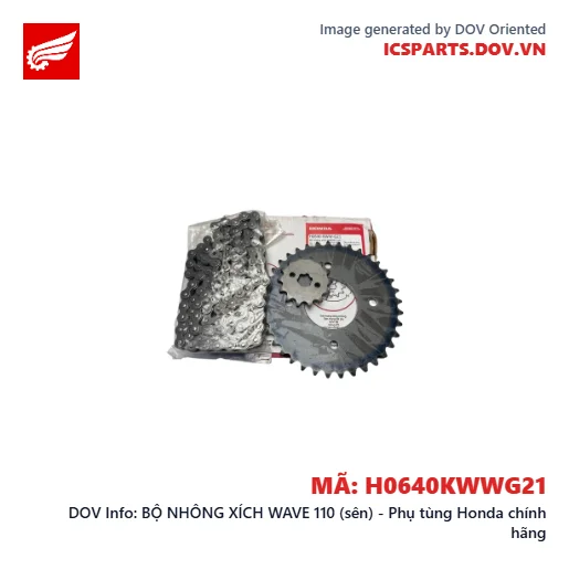 BỘ NHÔNG XÍCH WAVE 110 (sên) - Phụ tùng Honda chính hãng