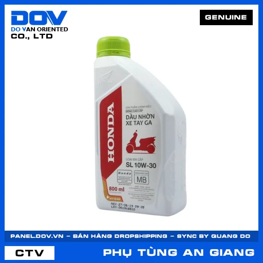 Chai dầu động cơ xe ga SL-MB10W-30 800ml — 082322MBK8LVD