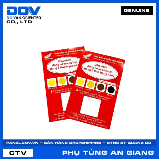 Giấy thử dầu nhớt — 08OTPIDE100PCS