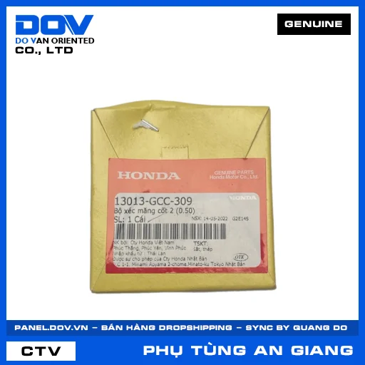 BỘ XÉC MĂNG CỐT 2 (0.50) AIR BLADE 110, CLICK 110 — 13013GCC309