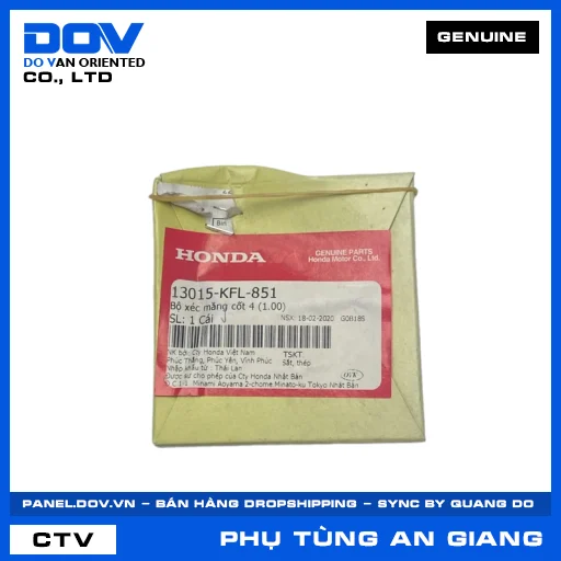 Bộ xéc măng cốt 4 (1.00) SUPER DREAM, WAVE 100, WAVE ALPHA, WAVE RSX 110 — 13015KFL851