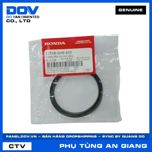 GIOĂNG ĐỆM KÍN BÌNH XĂNG AIR BLADE 125/150, AIR BLADE 125/160, FUTURE 125, LEAD 125 — 17518GHB603