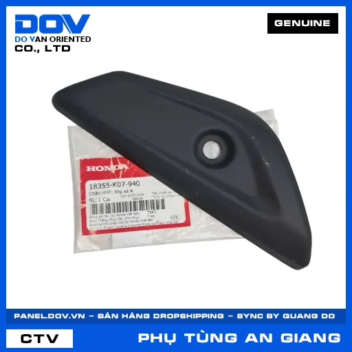 CHẮN NHIỆT ỐNG XẢ A (pô) WAVE RSX 110 — 18355K07940