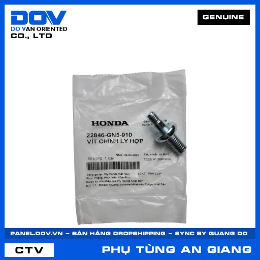 VÍT CHỈNH LY HỢP (côn) SUPER DREAM, WAVE 100, WAVE ALPHA — 22846GN5910