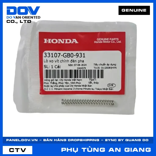 LÒ XO VÍT CHỈNH ĐÈN PHA SUPER DREAM — 33107GB0931