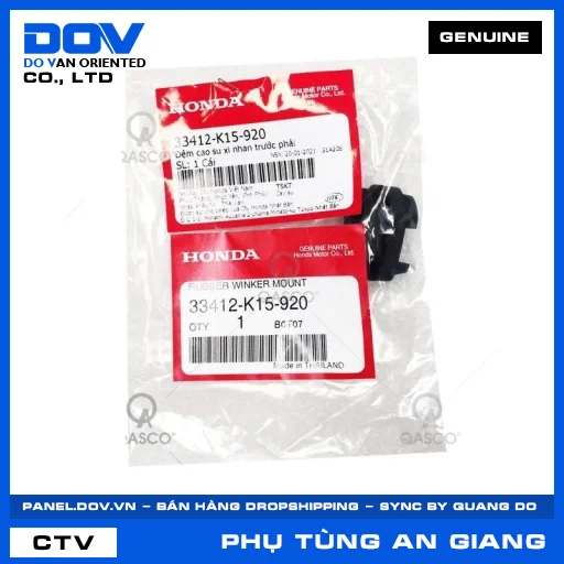 ĐỆM CAO SU XI NHAN TRƯỚC PHẢI (đèn báo rẽ) CB150R, CB300R, CBR150R, WINNER R — 33412K15920