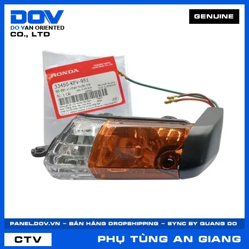 BỘ ĐÈN XI NHAN TRƯỚC TRÁI (đèn báo rẽ) SUPER DREAM — 33450KFV951