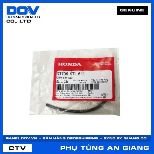 ĐỆM ĐÈN SAU WAVE 100, WAVE ALPHA — 33706KTL641