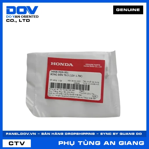 BÓNG ĐÈN T6.5 (12V 1.7W) BLADE 110, FUTURE NEO, WAVE ALPHA — 34908MG9951