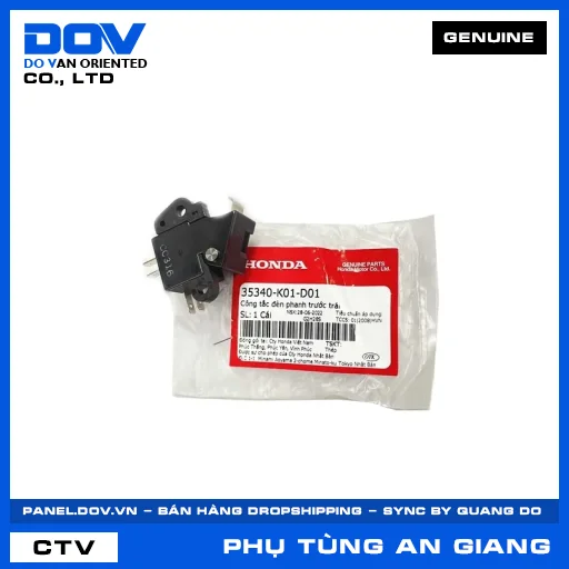 CÔNG TẮC ĐÈN PHANH TRƯỚC TRÁI (thắng) — 35340K01D01