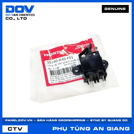 CÔNG TẮC ĐÈN PHANH TRƯỚC TRÁI (thắng) ADV350, SH 125/150, SH 125/160, SH 350 — 35340K40F01