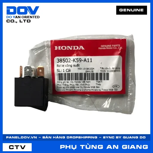 RƠ LE CÔNG SUẤT AIR BLADE 125, AIR BLADE 125/150, AIR BLADE 125/160, VARIO 160 — 38502K59A11