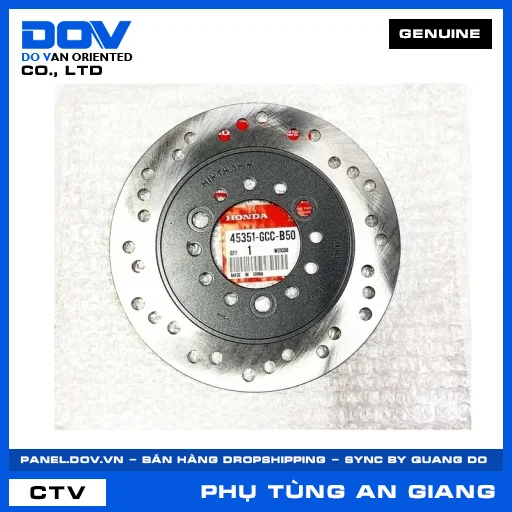 ĐĨA PHANH TRƯỚC TRÁI (đĩa thắng) LEAD 110 — 45351GCCB50