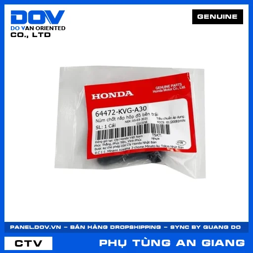 NÚM CHỐT NẮP HỘP ĐỒ BÊN TRÁI AIR BLADE 110 — 64472KVGA30