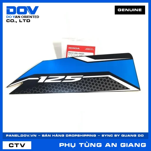 TEM ỐP TRƯỚC TRÁI *B189C* — 86642K66VN0ZA