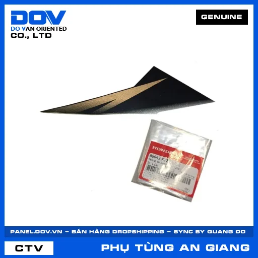TEM B, ỐP TRƯỚC PHẢI *Y208* AIR BLADE 125 — 86643K27V10ZB