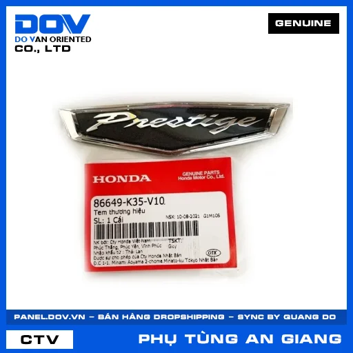 TEM THƯƠNG HIỆU PCX 125 — 86649K35V10