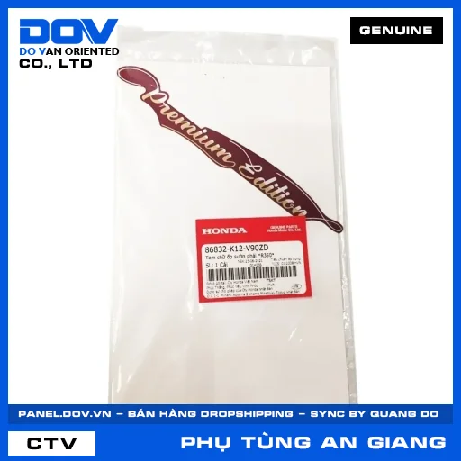 TEM CHỮ ỐP SƯỜN PHẢI *R350* LEAD 125 — 86832K12V90ZD