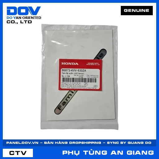 TEM ỐP SƯỜN (CHỮ FAMILY) — 86873KVV930ZA