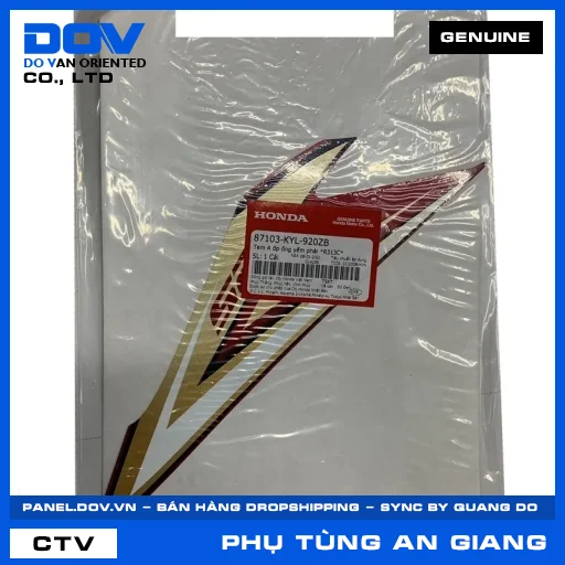 TEM A ỐP ỐNG YẾM PHẢI *R313C* — 87103KYL920ZB