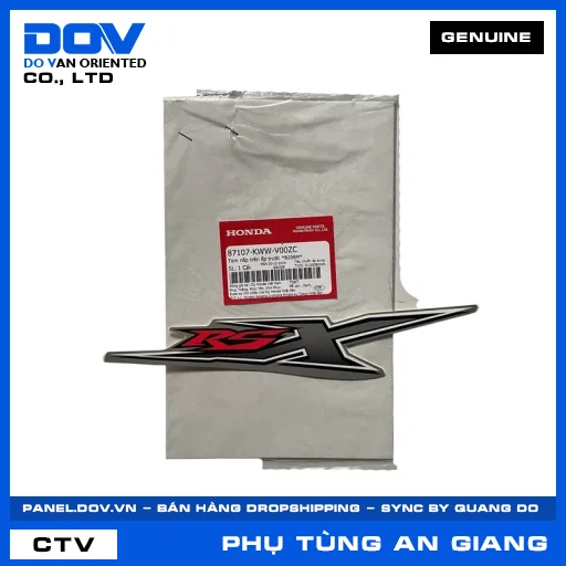 TEM NẮP TRÊN ỐP TRƯỚC *B206M* WAVE RSX 110 — 87107KWWV00ZC