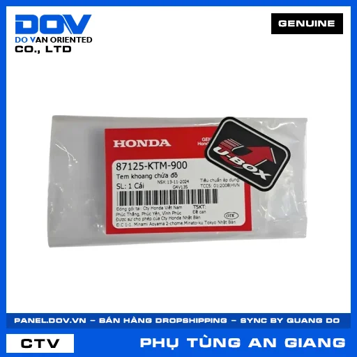TEM KHOANG CHỨA ĐỒ FUTURE NEO, WAVE ALPHA — 87125KTM900