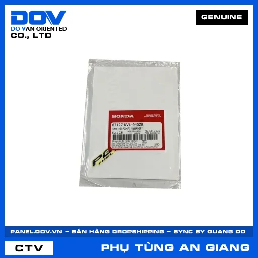 Tem chữ PGMFI *NHA96P* — 87127KVL940ZB