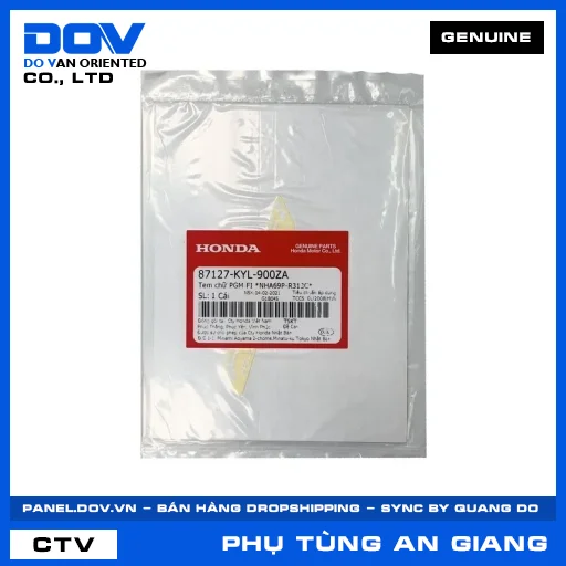 TEM CHỮ PGM FI *NHA69P-R313C* — 87127KYL900ZA