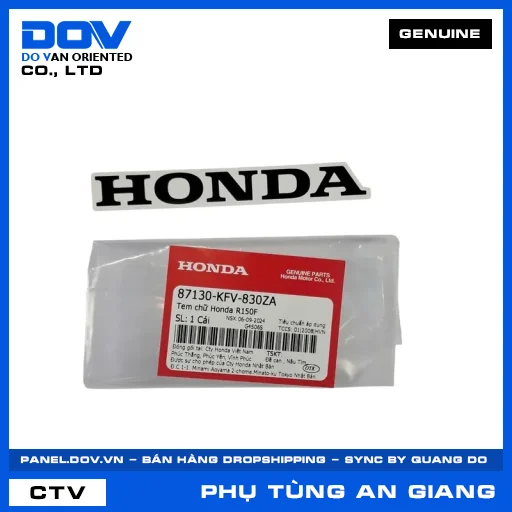 TEM CHỮ HONDA R150F SUPER DREAM — 87130KFV830ZA