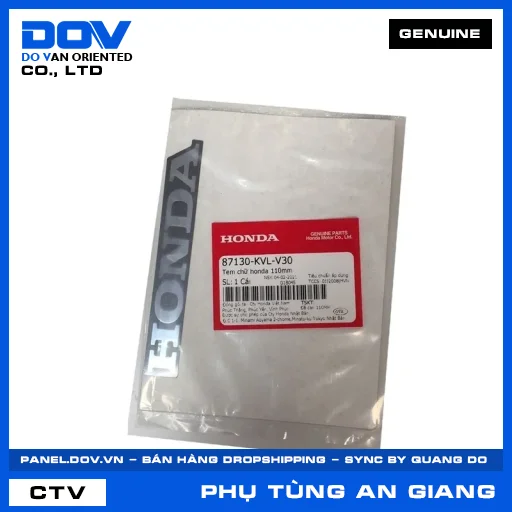 TEM CHỮ HONDA 110MM — 87130KVLV30
