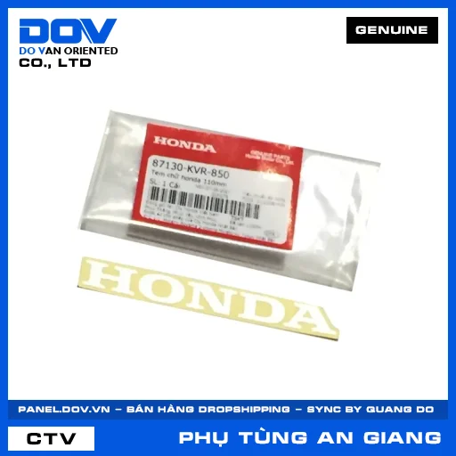 TEM CHỮ HONDA 110MM WAVE ALPHA — 87130KVR850
