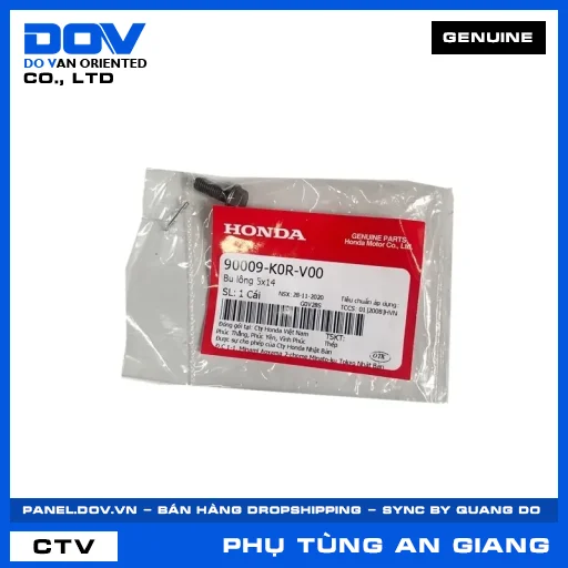 BU LÔNG 5X14 AIR BLADE 125/160, LEAD 125, PCX 160, SH 125/150 — 90009K0RV00