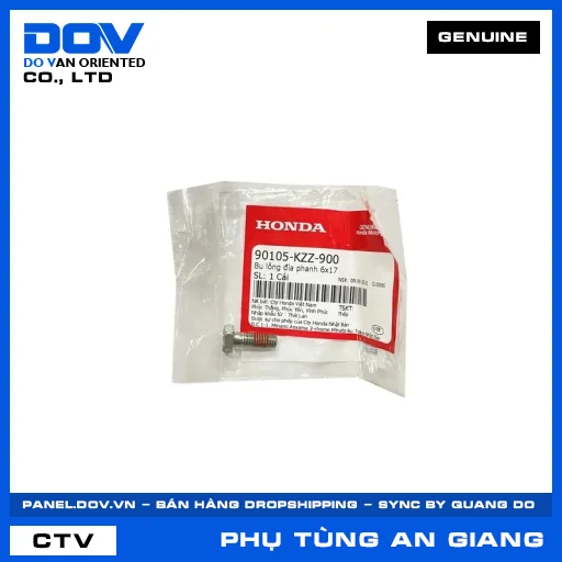 BU LÔNG ĐĨA PHANH 6X17 (đĩa thắng) AIR BLADE 125/150, SUPER CUB C125 — 90105KZZ900