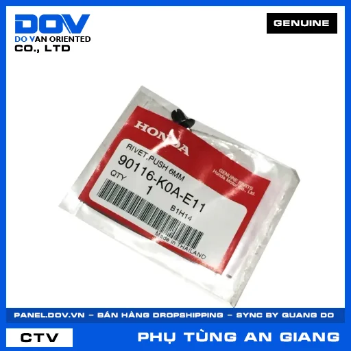 ĐINH TÁN 6MM AIR BLADE 125/150, AIR BLADE 125/160, CB1000R, CB300R — 90116K0AE11