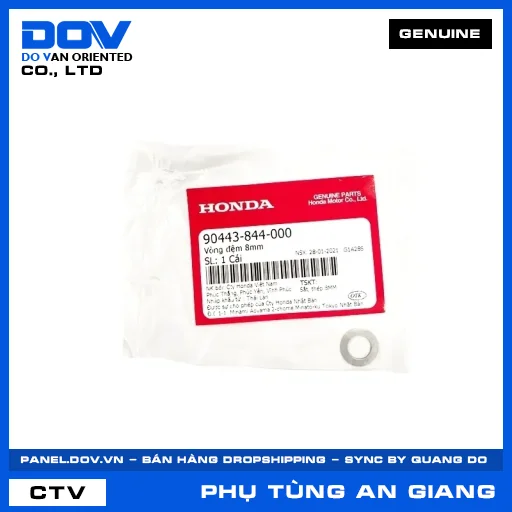 VÒNG ĐỆM 8MM FUTURE 125, FUTURE NEO, SUPER CUB C125, SUPER DREAM — 90443844000