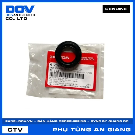 PHỚT CHẮN BỤI VÀNH XE, 23X37X7 (niềng) ADV350, CB300R, MSX 125 — 91252KGH902