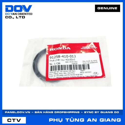 PHỚT CHẮN BỤI 40X50X5 CB250 NIGHTHAWK, FUTURE NEO, WAVE ALPHA — 91258410013