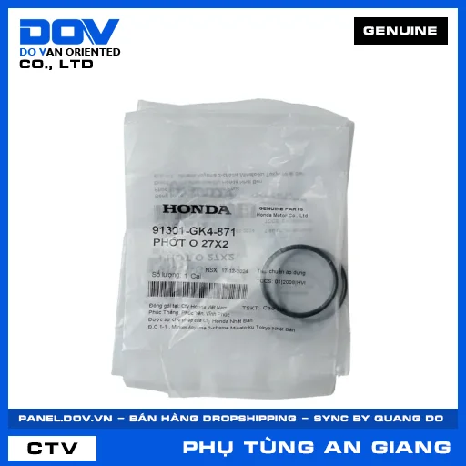 PHỚT O 27X2 SUPER DREAM, WAVE ALPHA — 91301GK4871