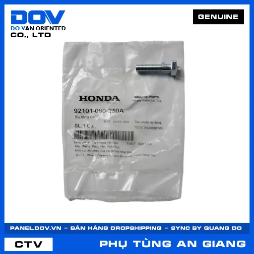 BU LÔNG 6X25 CB500F, CB500X, CBR500R, NX500 — 92101060250A