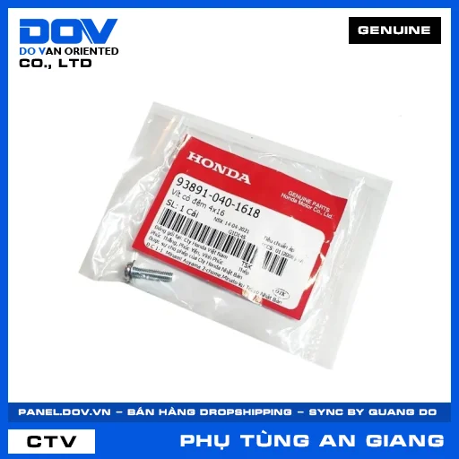 VÍT CÓ ĐỆM 4X16 CB300R, CB350 H'NESS, PCX, PCX 125 — 938910401618
