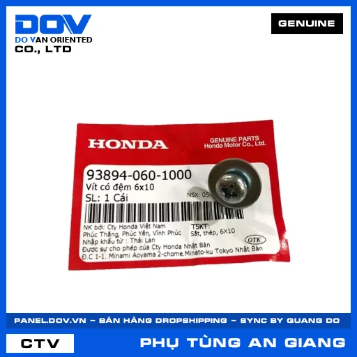 Vít có đệm 6x10 AIR BLADE 110 — 938940601000