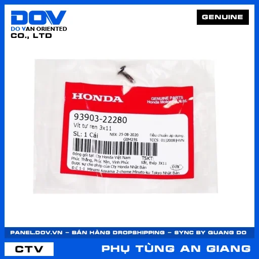 VÍT TỰ REN 3X11 DREAM 110, SUPER DREAM — 9390322280