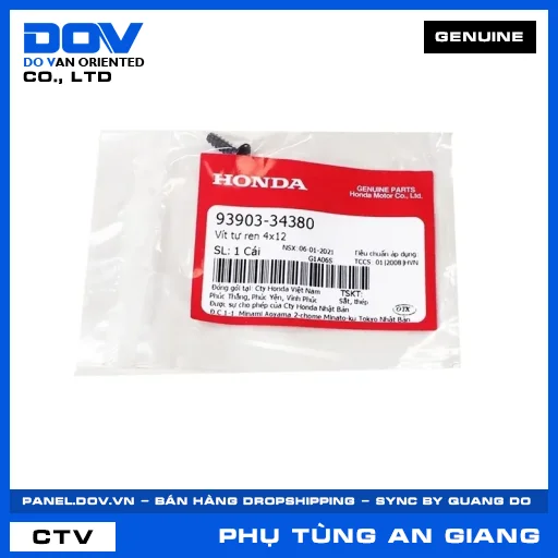 Vít tự ren 4x12 ADV350, AIR BLADE 110, AIR BLADE 125, AIR BLADE 125/150 — 9390334380