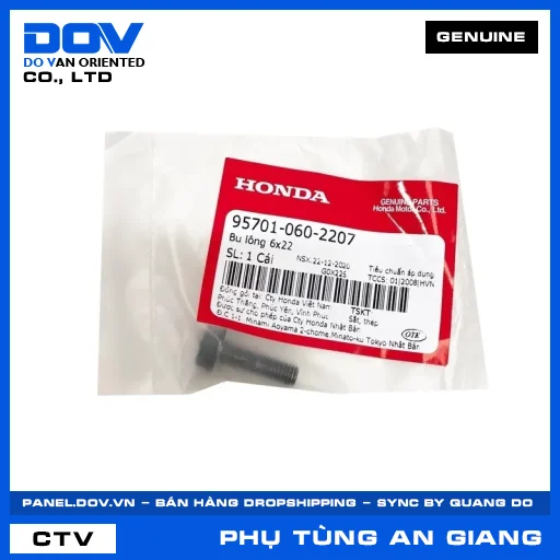 BU LÔNG 6X22 CB150R, CB300R, CB500F, CB500X — 957010602207