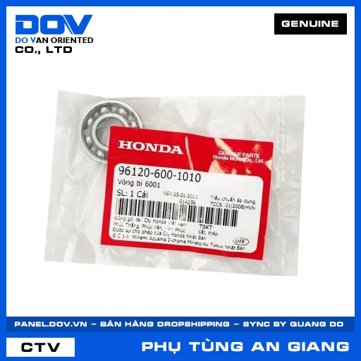 VÒNG BI 6001 SUPER DREAM — 961206001010