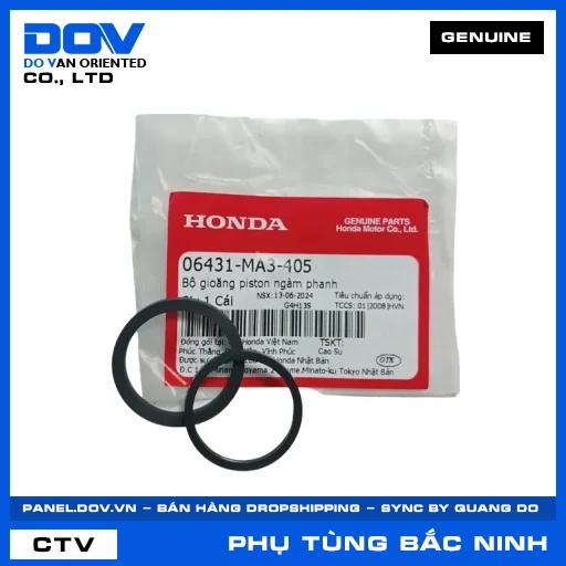 BỘ GIOĂNG PISTON NGÀM PHANH (thắng) ADV350, CB1000R, CB250 NIGHTHAWK, CB350 H'NESS — 06431MA3405