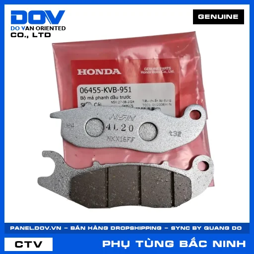 BỘ MÁ PHANH DẦU TRƯỚC (bố thắng) — 06455KVB951